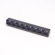 RJ45 Multi Port Jack 1*8 Multiple Port Black Plastic Through Hole PCB Mount RJ45 Multi Port Jack 1*8 Multiple Port Black Plastic Through Hole PCB Mount