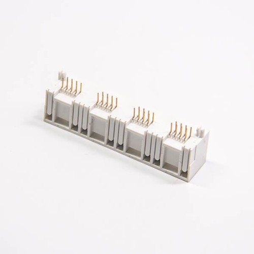 RJ45 Multiport Coupler 8p8c Right Angled Plastic PCB Mount RJ45 Multiport Coupler 8p8c Right Angled Plastic PCB Mount