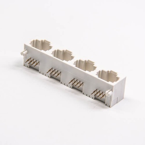 RJ45 Multiport Coupler 8p8c Right Angled Plastic PCB Mount RJ45 Multiport Coupler 8p8c Right Angled Plastic PCB Mount