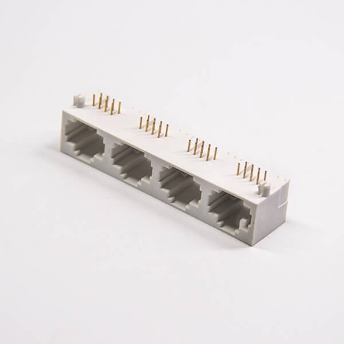 RJ45 Multiport Coupler 8p8c Right Angled Plastic PCB Mount RJ45 Multiport Coupler 8p8c Right Angled Plastic PCB Mount