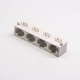 RJ45 Multiport Coupler 8p8c Right Angled Plastic PCB Mount RJ45 Multiport Coupler 8p8c Right Angled Plastic PCB Mount