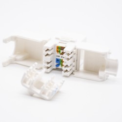 RJ45 Network Interface Unshielded Single Port CAT6A Straight 8 Pin RJ45 Jack