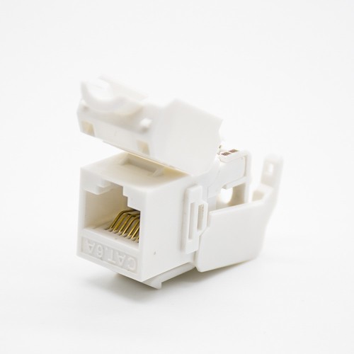 RJ45 Network Interface Unshielded Single Port CAT6A Straight 8 Pin RJ45 Jack RJ45 Network Interface Unshielded Single Port CAT6A Straight 8 Pin RJ45 Jack