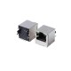 RJ45 Network Jack Connector Nickel Plated Shield With Led RJ45 Network Jack Connector Nickel Plated Shield With Led