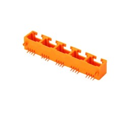 RJ45 Network Socket Connector Multi-Port 1X5 Jack Orange Color Without Leds
