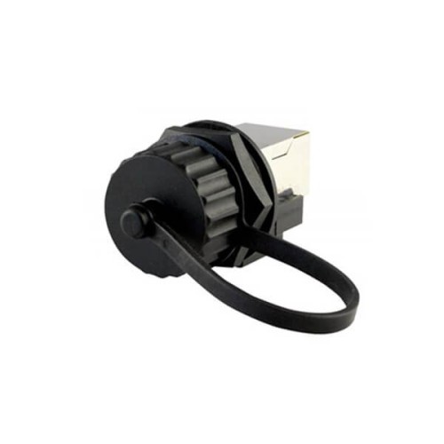 RJ45 Panel Mount Waterproof Connector Shielded Front Mount Female IP67 NEMA 6P Cover RJ45 Panel Mount Waterproof Connector Shielded Front Mount Female IP67 NEMA 6P Cover