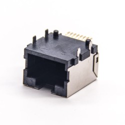 RJ45 PCB SMT Type Shielded Jack Right Angled without LED PCB Mount 20pcs