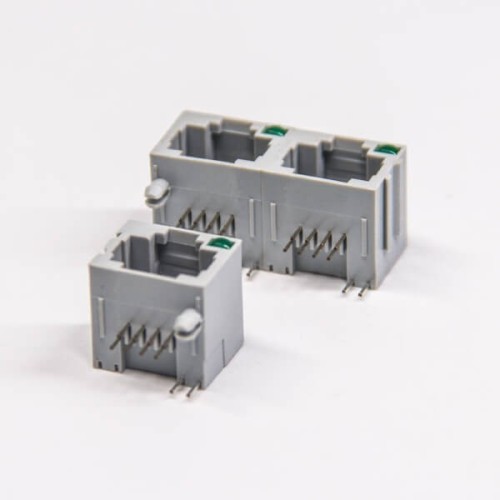 RJ45 Port Ethernet Modualr Connector 1x3 Right Angled Through Hole Unshielded RJ45 Port Ethernet Modualr Connector 1x3 Right Angled Through Hole Unshielded