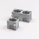 RJ45 Port Ethernet Modualr Connector 1x3 Right Angled Through Hole Unshielded RJ45 Port Ethernet Modualr Connector 1x3 Right Angled Through Hole Unshielded