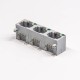 RJ45 Port Ethernet Modualr Connector 1x3 Right Angled Through Hole Unshielded RJ45 Port Ethernet Modualr Connector 1x3 Right Angled Through Hole Unshielded