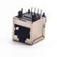 RJ45 Port Right Angled Female Single 8P8C with Shield without LED DIP PCB Mount RJ45 Port Right Angled Female Single 8P8C with Shield without LED DIP PCB Mount