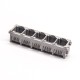 RJ45 Right Angle Coupler 1*5 Port Through Hole for PCB Mount Unshielded Jack 20pcs RJ45 Right Angle Coupler 1*5 Port Through Hole for PCB Mount Unshielded Jack 20pcs