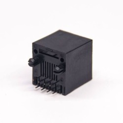 RJ45 Right Angle Coupler Single Port 180 Degree Ethernet Network Connector