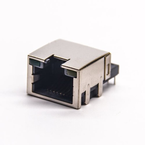 RJ45 Right Angle Shielded Jack 8P8C Through Hole for PCB Mount with LED 20pcs RJ45 Right Angle Shielded Jack 8P8C Through Hole for PCB Mount with LED 20pcs