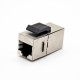 RJ45 Shielded Connector CAT6 8P8C Single Port Straight Network Module Jack RJ45 Shielded Connector CAT6 8P8C Single Port Straight Network Module Jack