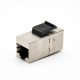 RJ45 Shielded Connector CAT6 8P8C Single Port Straight Network Module Jack RJ45 Shielded Connector CAT6 8P8C Single Port Straight Network Module Jack