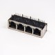 RJ45 Shielded Coupler Muti-port 1×4 Right Angled with leds RJ45 Shielded Coupler Muti-port 1×4 Right Angled with leds