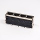 RJ45 Shielded Coupler Muti-port 1×4 Right Angled with leds RJ45 Shielded Coupler Muti-port 1×4 Right Angled with leds