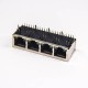 RJ45 Shielded Singled Port 1×4 Through Hole Modular Connector RJ45 Shielded Singled Port 1×4 Through Hole Modular Connector