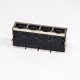 RJ45 Shielded Singled Port 1×4 Through Hole Modular Connector RJ45 Shielded Singled Port 1×4 Through Hole Modular Connector