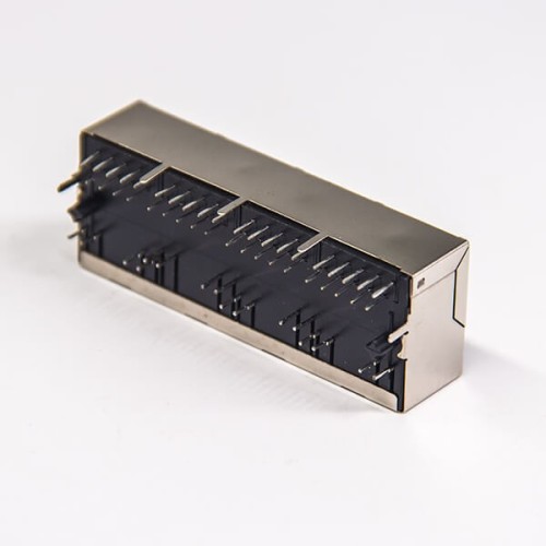 RJ45 Shielded Singled Port 1×4 Through Hole Modular Connector RJ45 Shielded Singled Port 1×4 Through Hole Modular Connector