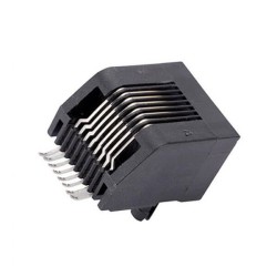 RJ45 SMT Connector 8P8C Socket Communication Network Port Unshield without Led