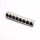 RJ45 Socket 8 Port PCB Through Hole Ethernet Network Connector Shielded RJ45 Socket 8 Port PCB Through Hole Ethernet Network Connector Shielded