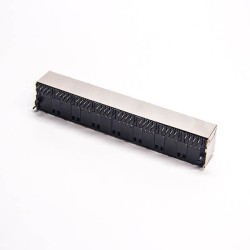 RJ45 Socket 8 Port PCB Through Hole Ethernet Network Connector Shielded