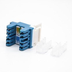 RJ45 Socket Cat6 Keystone Jack Dual IDC Type 180 Degree Unshielded 8 Pin Jack