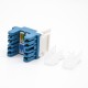 RJ45 Socket Cat6 Keystone Jack Dual IDC Type 180 Degree Unshielded 8 Pin Jack RJ45 Socket Cat6 Keystone Jack Dual IDC Type 180 Degree Unshielded 8 Pin Jack