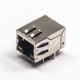 RJ45 Socket Connector with leds and EMI Right Angled Shieled Jack RJ45 Socket Connector with leds and EMI Right Angled Shieled Jack
