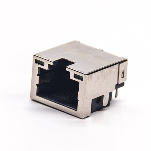 RJ45 Socket Female Right Angled Single Port Offset Type Through Hole with LED RJ45 Socket Female Right Angled Single Port Offset Type Through Hole with LED
