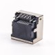 RJ45 Socket Female Right Angled Single Port Offset Type Through Hole with LED RJ45 Socket Female Right Angled Single Port Offset Type Through Hole with LED