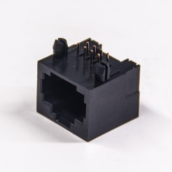 RJ45 Straight Coupler Single Port 8P8C Plastic Unshielded Connector without LED
