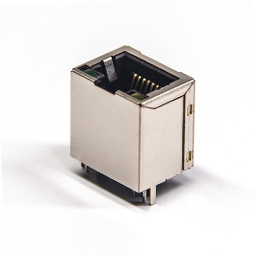 RJ45 Straight Socket Moduler Ethernet Network Connector DIP Type with LED RJ45 Straight Socket Moduler Ethernet Network Connector DIP Type with LED