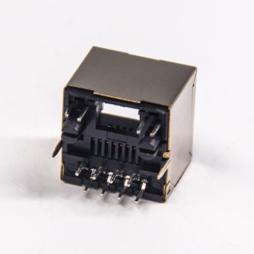 RJ45 Straight Through Connector Single Port 8P8C DIP Type for PCB Mount with LED RJ45 Straight Through Connector Single Port 8P8C DIP Type for PCB Mount with LED