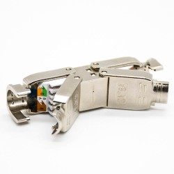 RJ45 Toolless Connector Shielded CAT6A RJ45 Butt Joint Plug