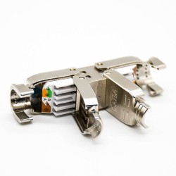RJ45 Toolless Connector Shielded CAT6A RJ45 Butt Joint Plug