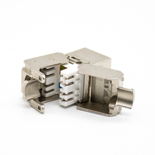 RJ45 Toolless Jack 180 Degree Keystonge Jack Shielded CAT7 Network Module RJ45 Toolless Jack 180 Degree Keystonge Jack Shielded CAT7 Network Module