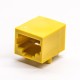 RJ45 Unshielded Connector Yellow Plastic Shell 8p8c Through Hole for PCB Mount RJ45 Unshielded Connector Yellow Plastic Shell 8p8c Through Hole for PCB Mount