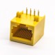 RJ45 Unshielded Connector Yellow Plastic Shell 8p8c Through Hole for PCB Mount RJ45 Unshielded Connector Yellow Plastic Shell 8p8c Through Hole for PCB Mount