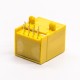 RJ45 Unshielded Connector Yellow Plastic Shell 8p8c Through Hole for PCB Mount RJ45 Unshielded Connector Yellow Plastic Shell 8p8c Through Hole for PCB Mount