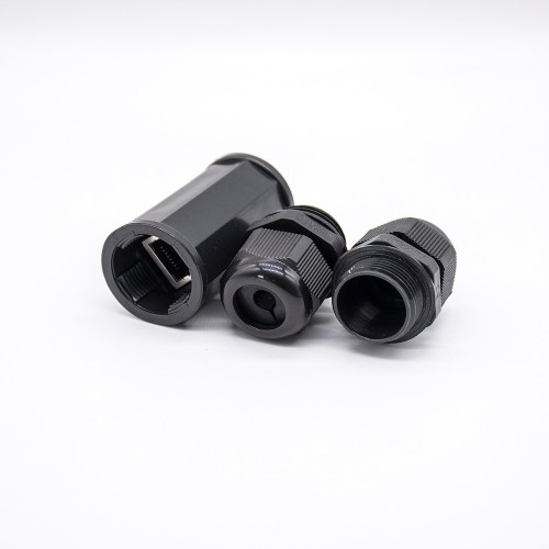 RJ45 Waterproof 8Pin Connector Ethernet LAN IP68 Electric Cable Socket RJ45 Waterproof 8Pin Connector Ethernet LAN IP68 Electric Cable Socket