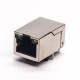 Shielded Right Angle RJ45 Modular Connector with LED Through Hole PCB Mount Shielded Right Angle RJ45 Modular Connector with LED Through Hole PCB Mount
