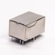 Shielded Right Angle RJ45 Modular Connector with LED Through Hole PCB Mount Shielded Right Angle RJ45 Modular Connector with LED Through Hole PCB Mount