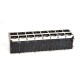 Shielded RJ45 Connector Jack 2x8 16-Port for Gigabit PoE+ With LEDs Shielded RJ45 Connector Jack 2x8 16-Port for Gigabit PoE+ With LEDs