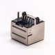Single Port RJ45 Connector LAN Shielded Jack 8p8c Through Hole with EMI Single Port RJ45 Connector LAN Shielded Jack 8p8c Through Hole with EMI