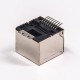 Straight RJ45 Connector Straight Single Port SMT for PCB Mount without LED Shielded Straight RJ45 Connector Straight Single Port SMT for PCB Mount without LED Shielded