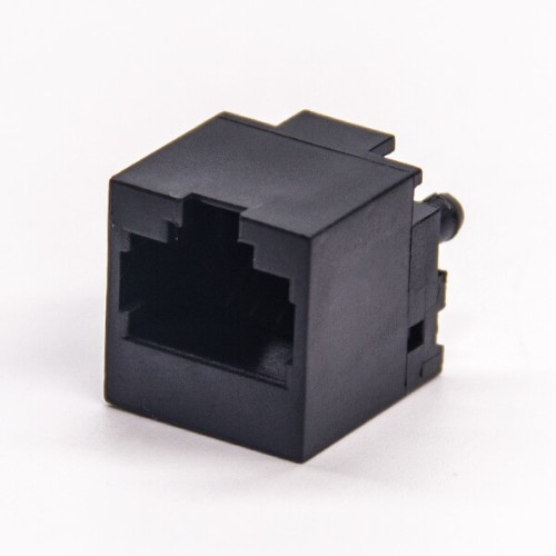 Straight RJ45 Unshielded Plastic Black Through Hole PCB Mount 8P8C Straight RJ45 Unshielded Plastic Black Through Hole PCB Mount 8P8C