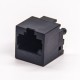Straight RJ45 Unshielded Plastic Black Through Hole PCB Mount 8P8C Straight RJ45 Unshielded Plastic Black Through Hole PCB Mount 8P8C